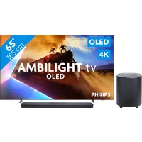 Koop met korting - Philips Ambilight 65'' OLED760 4K (2025) + JBL Bar 800 M2 Zwart