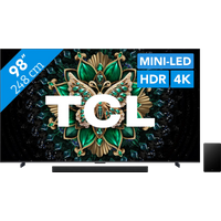 Koop met korting - TCL 98" QD Mini-led C61K 4K (2025) + TCL Q65H