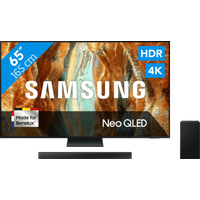 Koop met korting - Samsung 65" Neo QLED QN73F 4K (2025) + Samsung HW-B750F (2025)