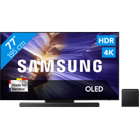 Koop met korting - Samsung 77" OLED S90F 4K (2025) + Samsung HW-QS700F (2025)