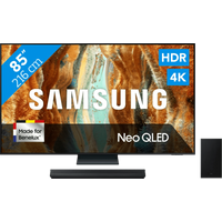 Koop met korting - Samsung 85" Neo QLED QN73F 4K (2025) + Samsung HW-B750F (2025)