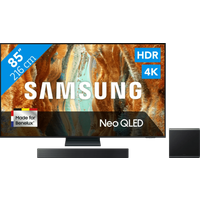 Koop met korting - Samsung 85" Neo QLED QN73F 4K (2025) + Samsung HW-QS700F (2025)