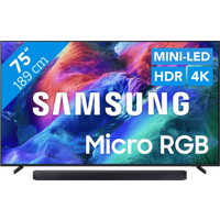 Koop met korting - Samsung Micro RGB 75" R85H (2026) + Samsung HW-Q600H (2026)