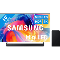 Koop met korting - Samsung Mini-led 50" M73H (2026) + Samsung HW-B66CF (2025)