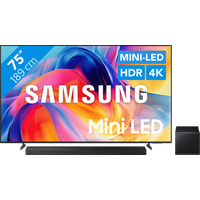 Koop met korting - Samsung Mini-led 75" M73H (2026) + Samsung HW-QS700F (2025)