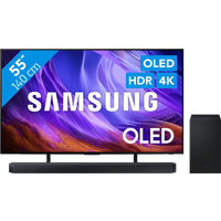 Koop met korting - Samsung OLED 55" S83H (2026) + Samsung HW-Q600H (2026)