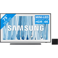 Koop met korting - Samsung The Frame Pro 75" (2026) + Samsung HW-S800D Zwart
