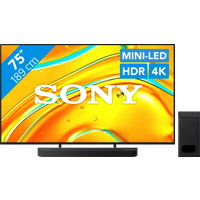 Koop met korting - Sony Bravia 5 75" XR Mini-led (2025) + Sony Bravia Theatre Bar 6 Zwart