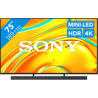 Koop met korting - Sony Bravia 5 75" XR Mini-led (2025) + Sony Bravia Theatre Bar 9
