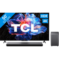 Koop met korting - TCL 50" Led P61K 4K (2025) + TCL S55H 2.1 Soundbar
