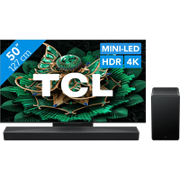 Koop met korting - TCL 50" QD Mini-led C71K 4K (2025) + TCL Q65H