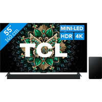 Koop met korting - TCL 55" QD Mini-led C61K 4K (2025) + TCL Q65H