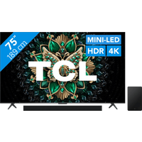 Koop met korting - TCL 75" QD Mini-led C61K 4K (2025) + TCL Q75H