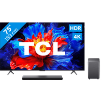Koop met korting - TCL 75" QLED P81K 4K (2025) + TCL S55H 2.1 Soundbar