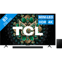 Koop met korting - TCL 85" QD Mini-led C61K 4K (2025) + TCL Q65H