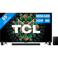 Koop met korting - TCL 85" QD Mini-led C61K 4K (2025) + TCL Q85H PRO