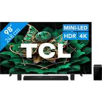 Koop met korting - TCL 98" QD Mini-led C71K 4K (2025) + TCL Q85H PRO