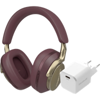Koop met korting - Bowers & Wilkins PX8 Rood + BlueBuilt Power Delivery Oplader met Usb C Poort 20W Wit