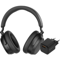 Koop met korting - Sennheiser Accentum Plus Zwart + BlueBuilt Quick Charge Oplader met Usb A Poort 18W Zwart