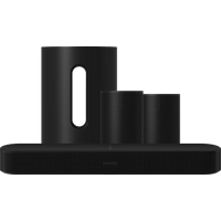 Koop met korting - Sonos Beam Gen 2 Zwart + 2x Era 100 Zwart + Sub Mini Zwart