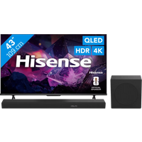 Koop met korting - Hisense QLED 43" E79S PRO (2026) + Hisense HS3100