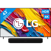 Koop met korting - LG 43" QNED82 4K (2025) + Sonos Beam Gen2 Zwart