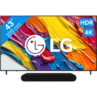 Koop met korting - LG 43" QNED82 4K (2025) + Sonos Ray Zwart
