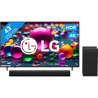 Koop met korting - LG 43" Smart UA75 4K (2025) + LG DS40T