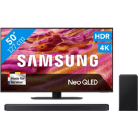 Koop met korting - Samsung 50" Neo QLED QN90F 4K (2025) + Samsung HW-B750F (2025)