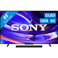 Koop met korting - Sony Bravia 6 48" OLED (2026) + Sony HT-S2000 Zwart
